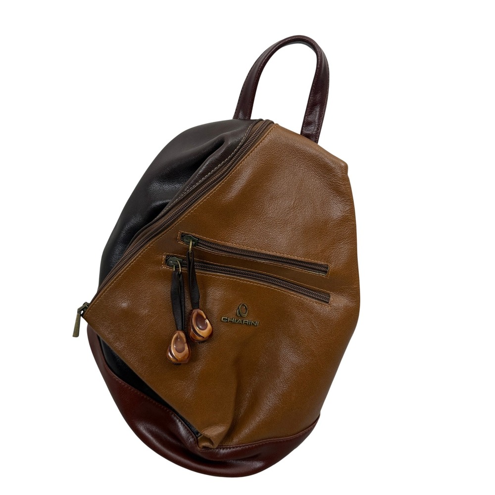 Chiarini Backpack Womens OS Brown Leather Convertible Sling Bag Argentina Made
